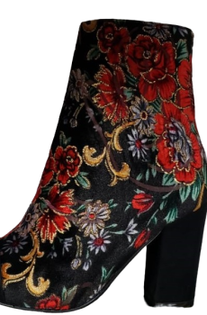 Botín Bordado "Brocado Floral" Edición Estilo (EN-0202020)