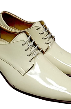 Zapato Oxford "Marfil Silk" en Charol de Alta Gama (FRA-017)