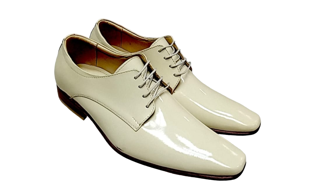 Zapato Oxford "Marfil Silk" en Charol de Alta Gama (FRA-017)