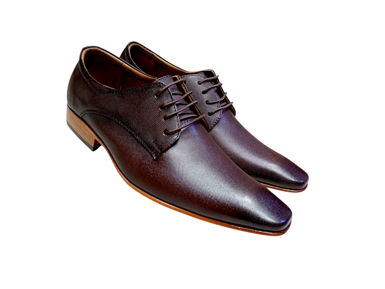 Zapato Oxford "Espresso Imperial" Cuero Legítimo marron (FRA-414)