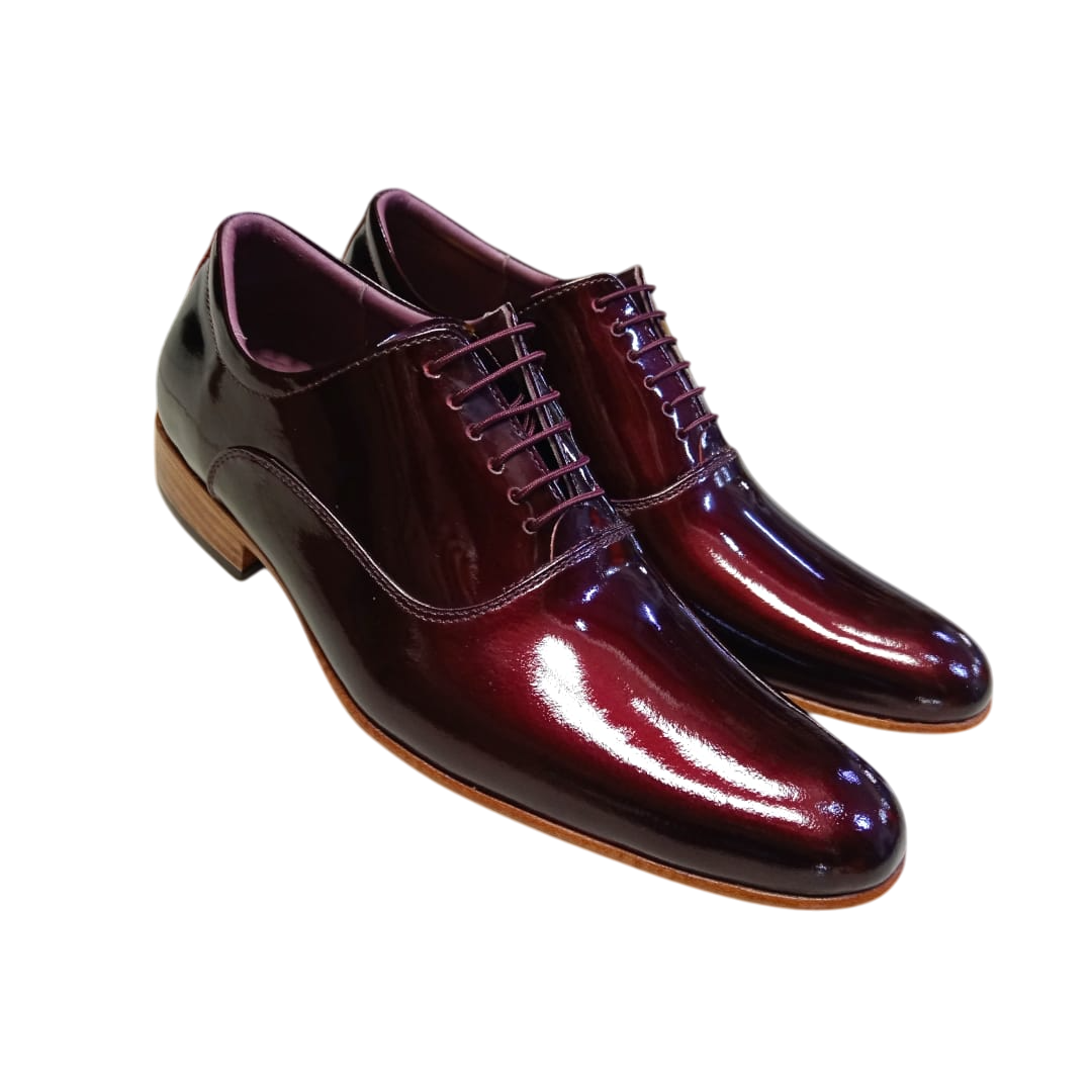 Zapato Oxford "Borgoña D'Gala" en Charol de Colección (FRA-2010)